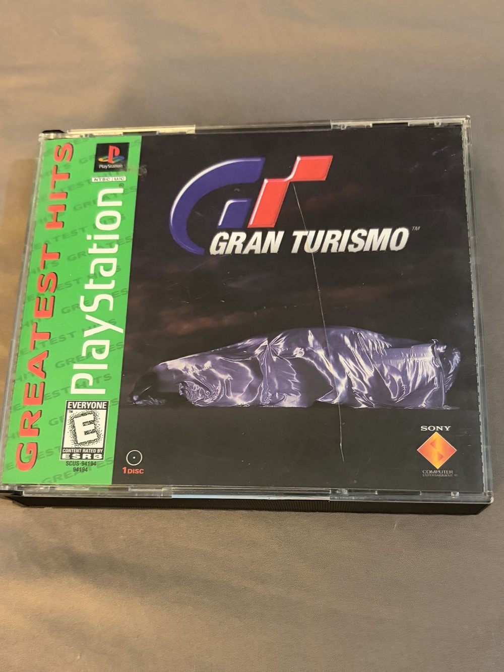 Sony Gran Turismo PS1 Greatest Hits - Black & Green Cover